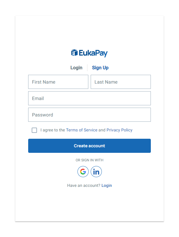 How to sign up for your new account
