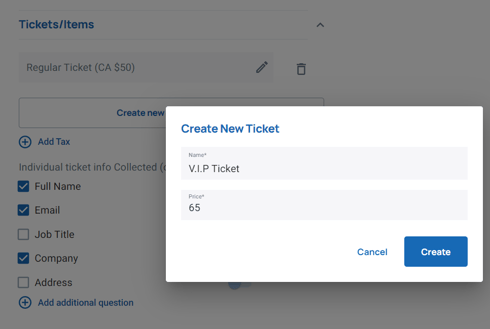crear entradas vip